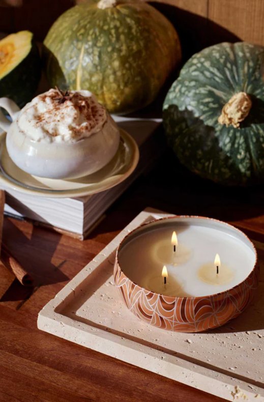 Voluspa - 3-wick decorative tin 54512 - Spiced Pumpkin Latte