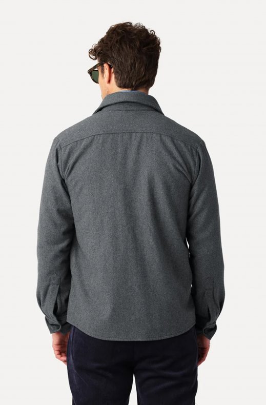 Less Worries - Woven Overshirt - Antracite