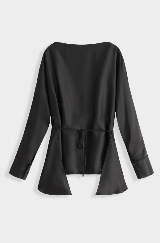 Mixed Brands - Wrap blouse PS9738 - Black