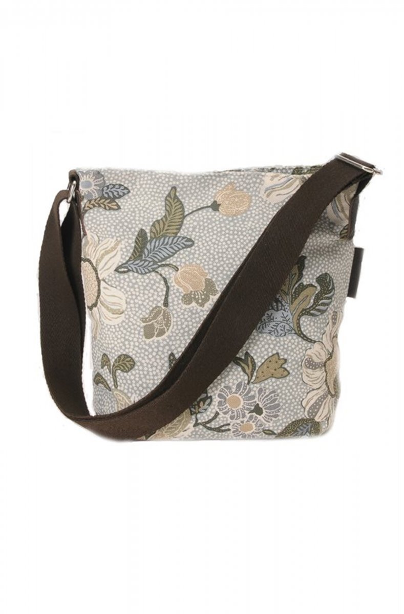mild As far as people are concerned Ass Ceannis - Small Shoulder Bag - White Flower Linnen