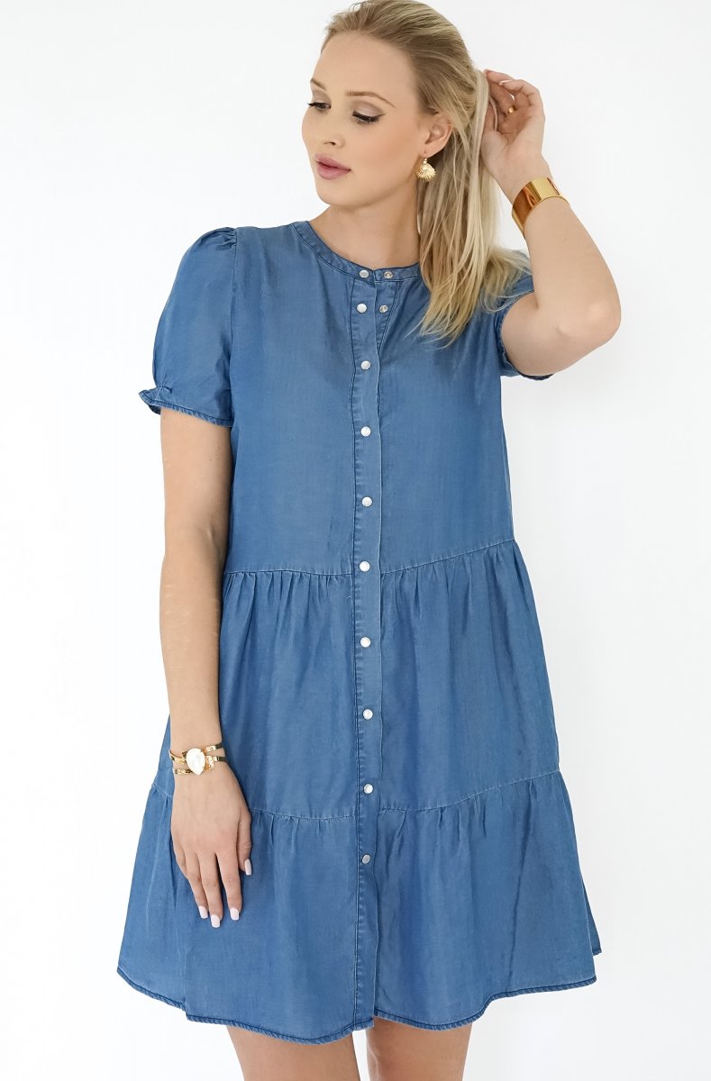 Freequent - Rosie Dress - Vintage Blue - DRESSES - CLOTHES