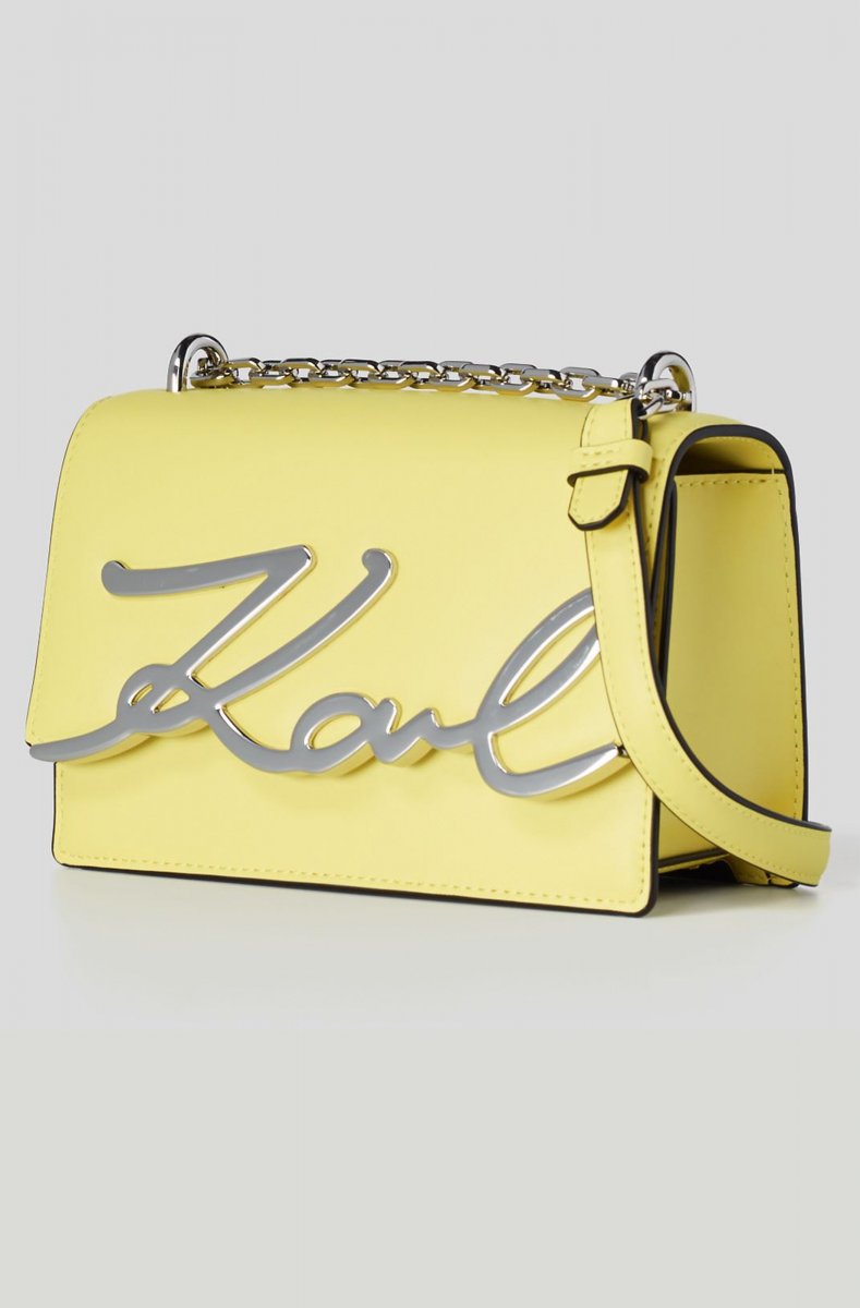 Karl Lagerfeld K Signature Small Shoulder Bag Yellow