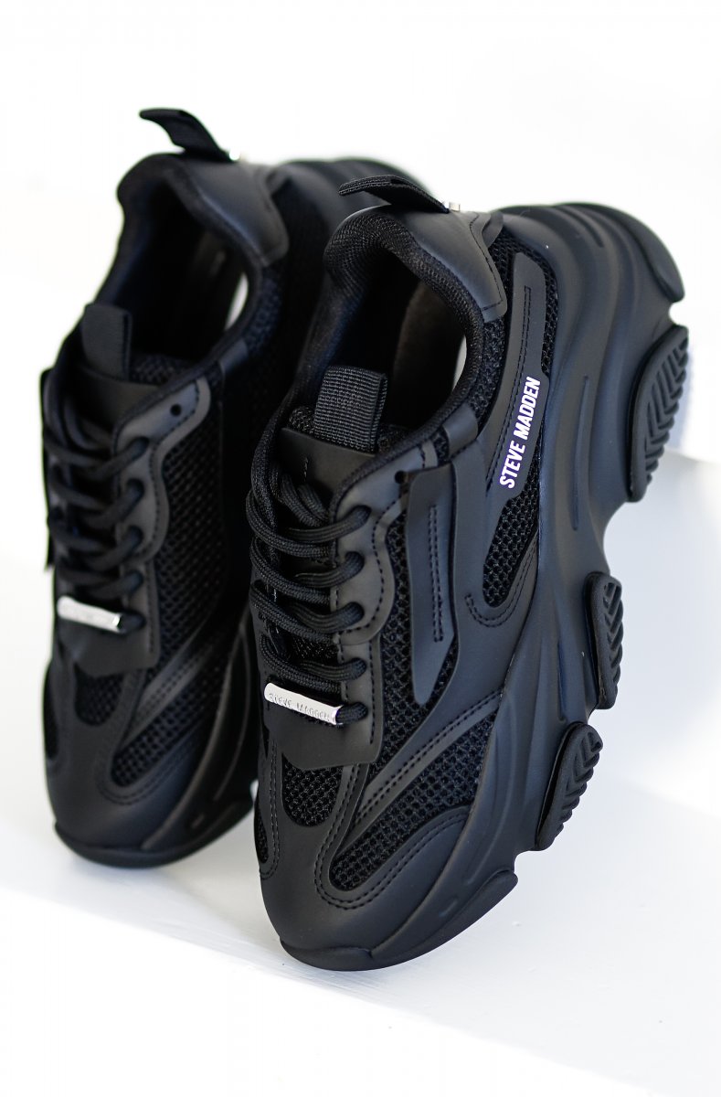 Steve Madden Possession Sneaker Black SS23 SHOES WOMEN